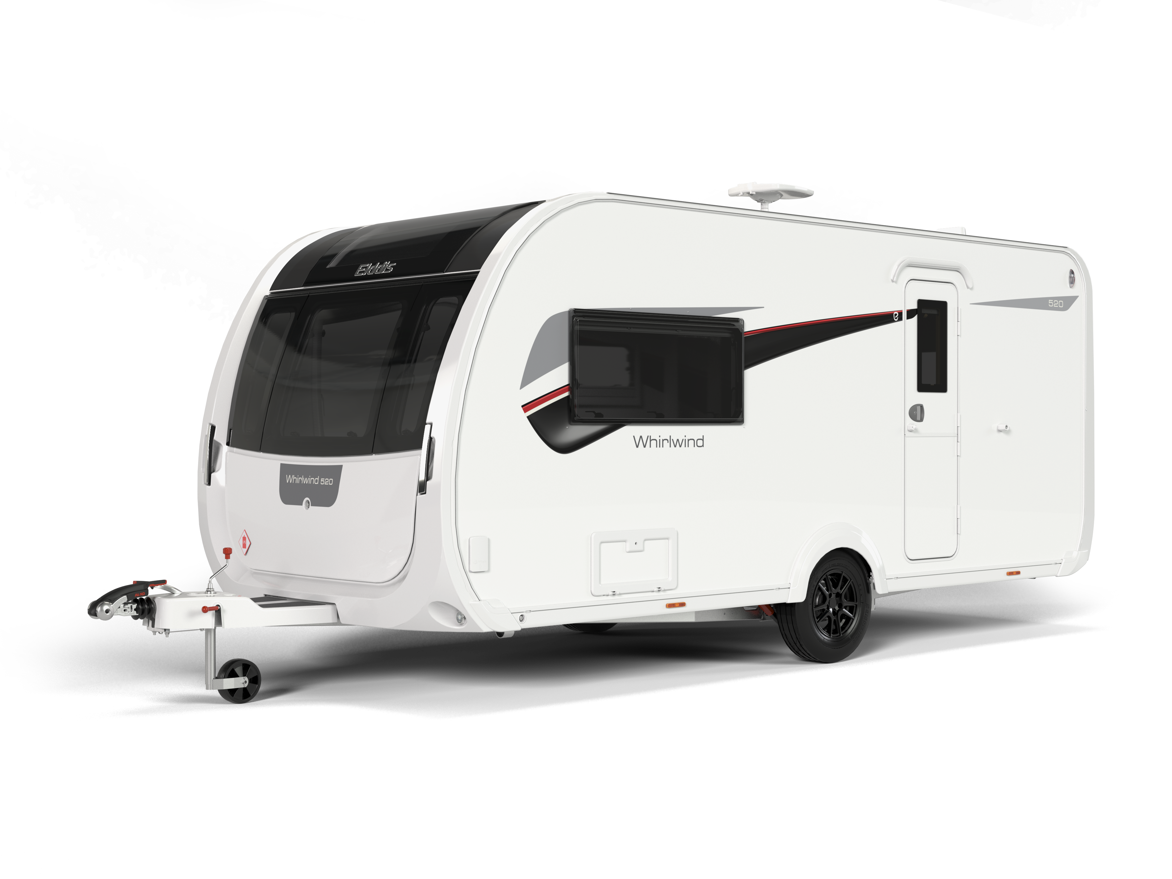 Exterior image of the whirlwind caravan.