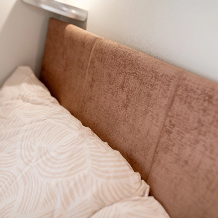 Upholstery inside the Whirlwind Evolve 868.