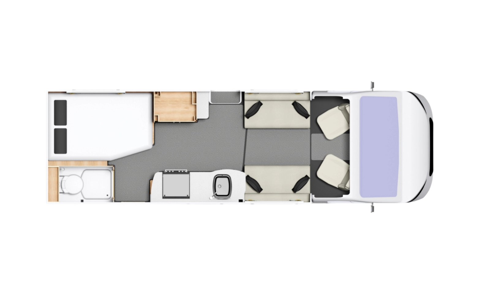 Floorplan of the Autoquest APEX 155.