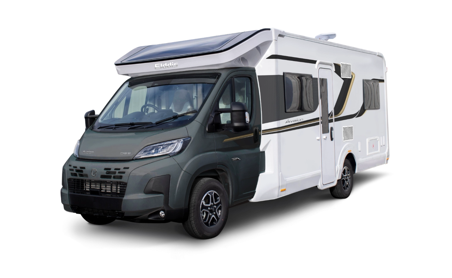 Exterior image of the Avalon 255 motorhome from Elddis.